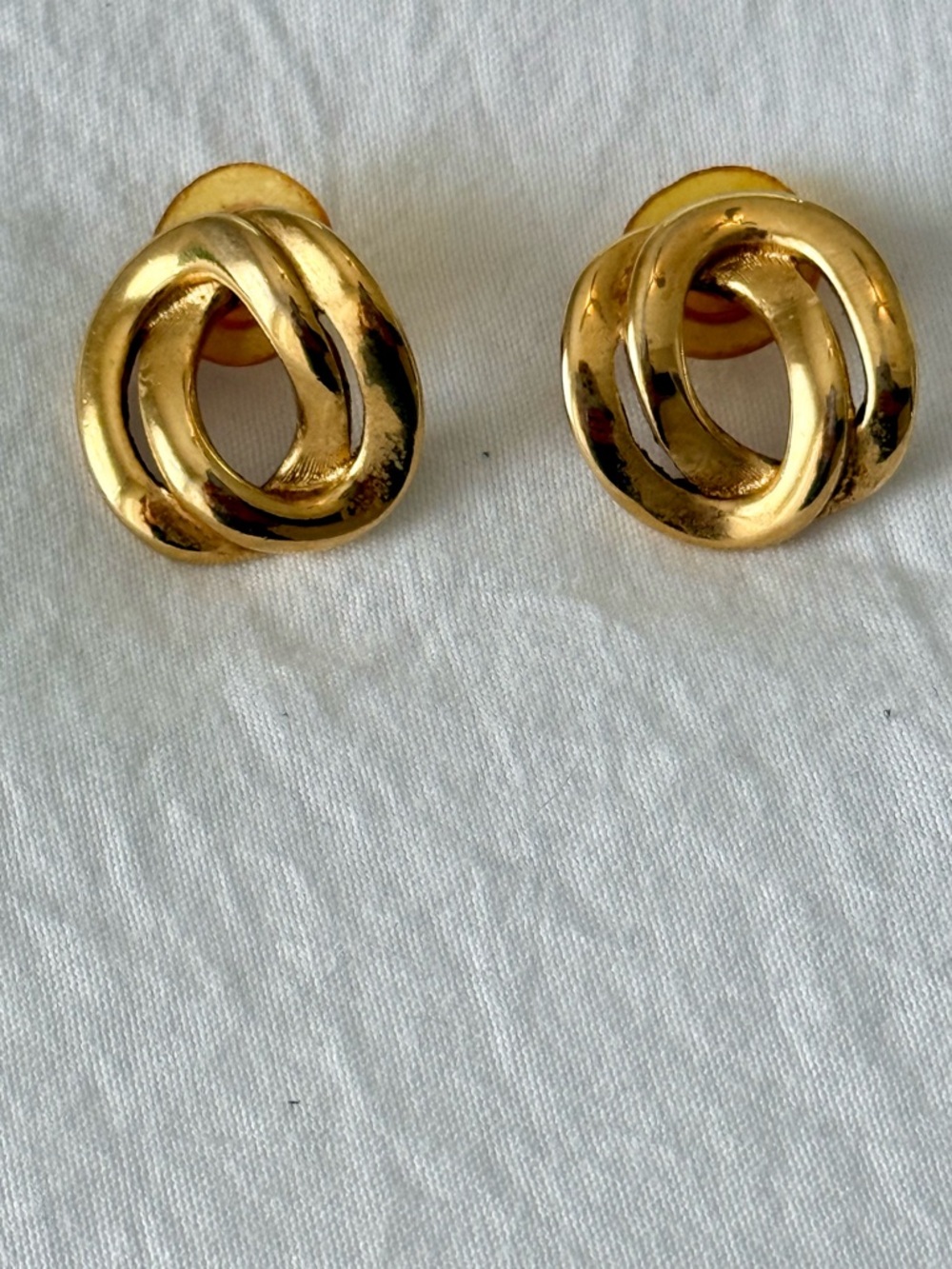 Gold Knot Stud Earrings - Women Jewelry